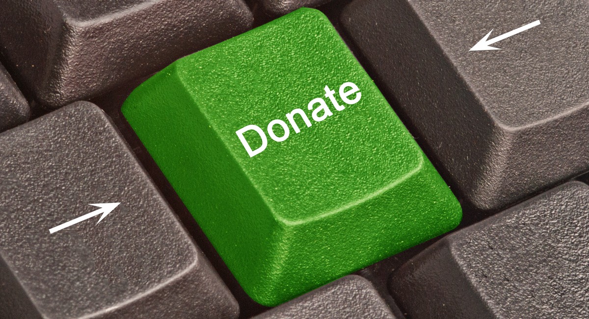 So einfach war Spenden noch nie: ein Knopfdruck, und die Spende ist getätigt.