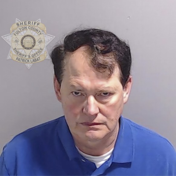 This booking photo provided by the Fulton County Sheriff&#039;s Office shows Ray Smith on Wednesday, Aug. 23, 2023, in Atlanta, after he surrendered and was booked. Smith is charged alongside former P ...