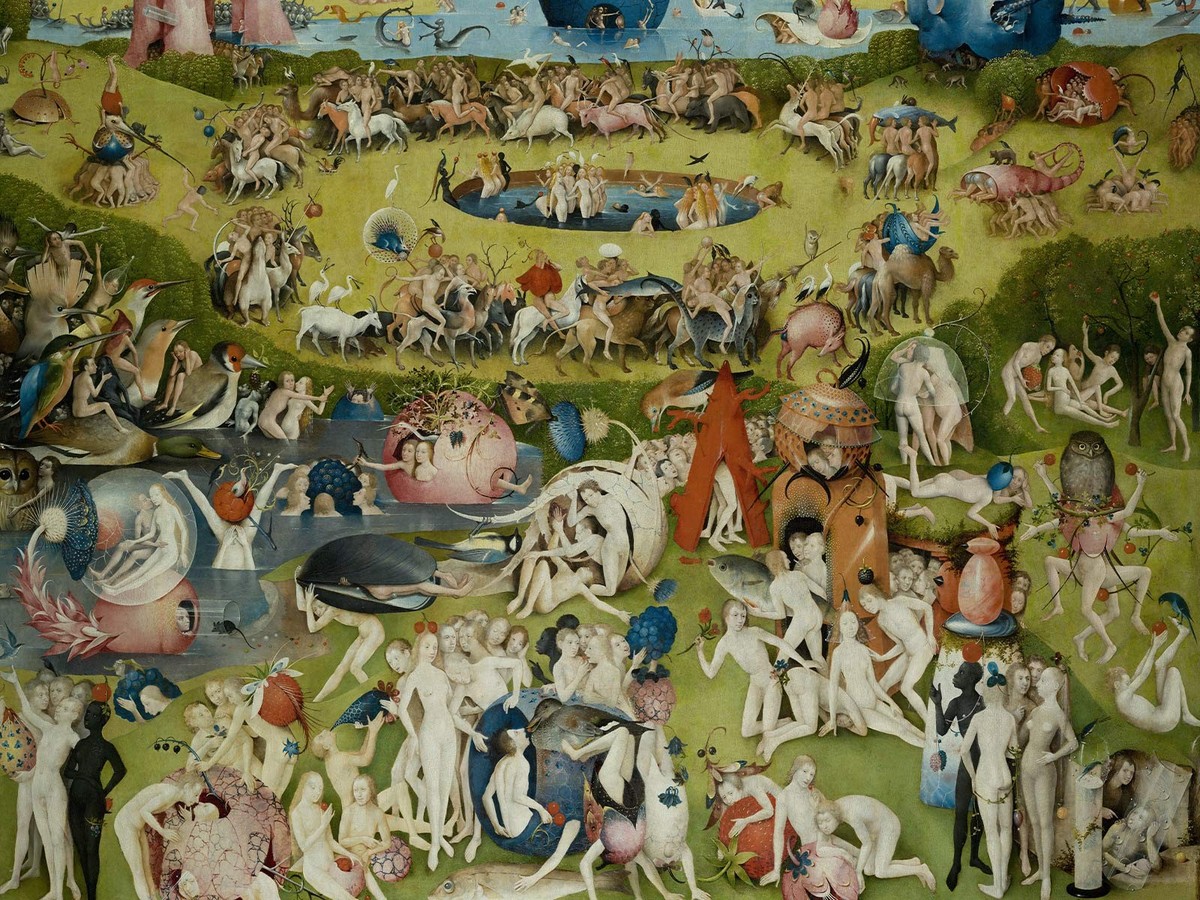 Extrait du Jardin des délices de Jérôme Bosch, 1490-1500.
https://commons.wikimedia.org/wiki/File:The_Garden_of_Earthly_Delights_by_Bosch_High_Resolution.jpg?uselang=fr