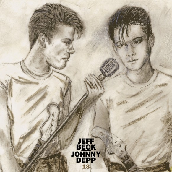 This image released by Rhino Records shows cover art for &quot;18,&quot; an album by Jeff Beck and Johnny Depp, releasing July 15. (Rhino Records via AP)
