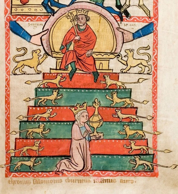 Das salomonische Urteil ist eine biblische Erzählung mit König Salomo als Richter: Zwei Frauen streiten sich um ein Kind. Salomo schlägt vor, das Kind zu teilen, woraufhin die wahre Mutter ihre Ansprü ...
