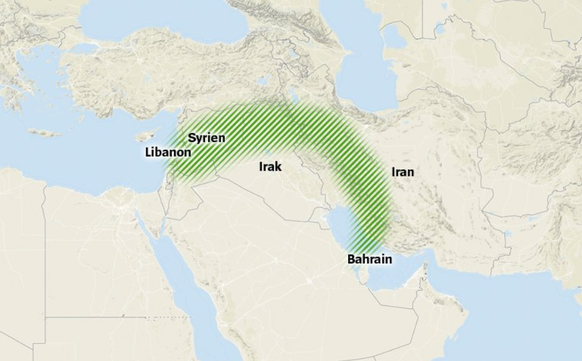 Israel und Saudi-Arabien fürchten sich vor dem schiitischen Halbmond.