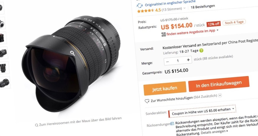 Tausende spottgünstige Artikel: Aliexpress erobert nun auch die Schweiz.