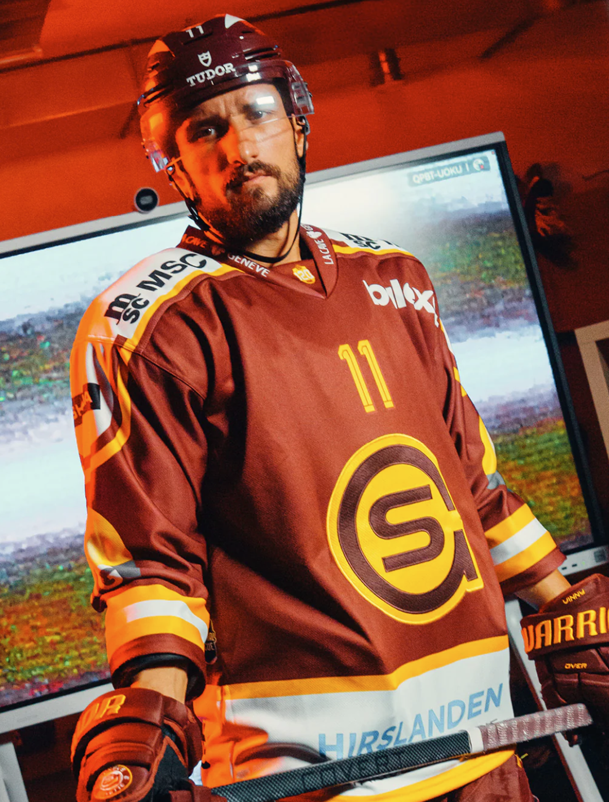 National-League-Saison 2025/26: Die Trikots des Genf-Servette HC.