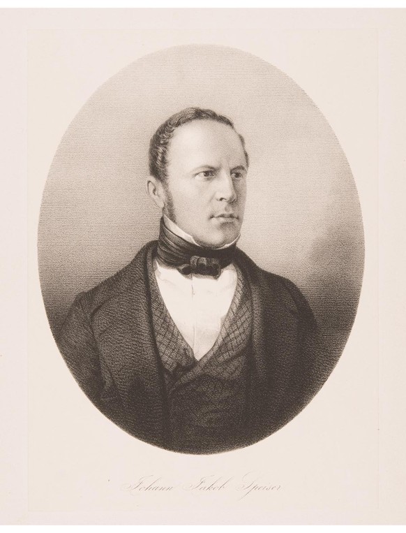 Porträt von Johann Jakob Speiser.