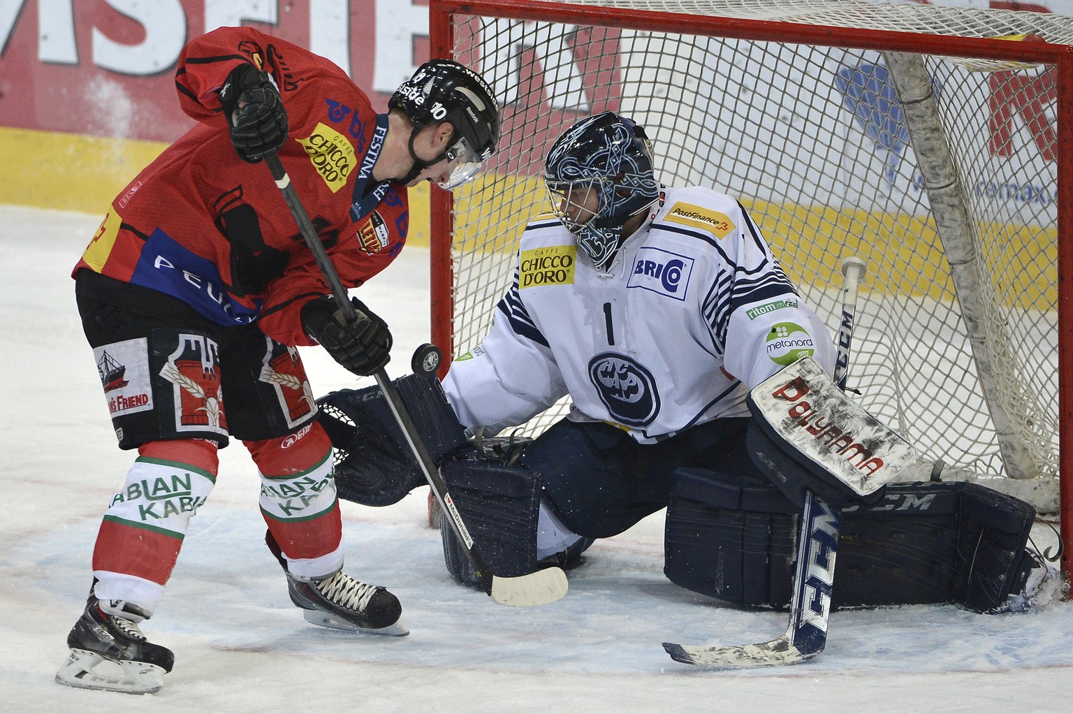 Tristan Scherwey (l.) dürfte in der Gunst von Guy Boucher gestiegen sein.