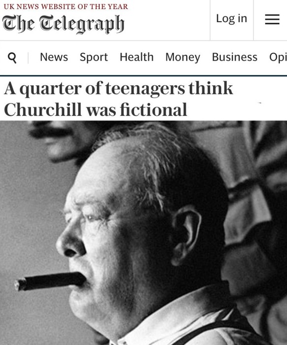 Churchill ist erfunden: Schlagzeile im Faildienstag
