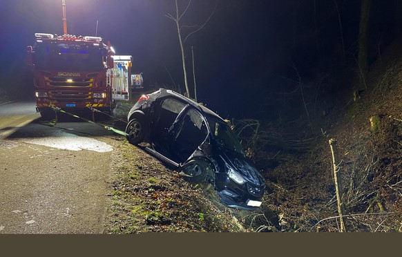 Der Unfallort in Hallau SH.