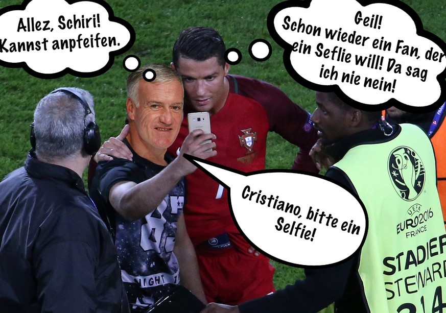 Nach missglückter SMS-Hilfe der Trainerkollegen: Das ist Deschamps teuflischer Plan, wie er Ronaldo stoppen will