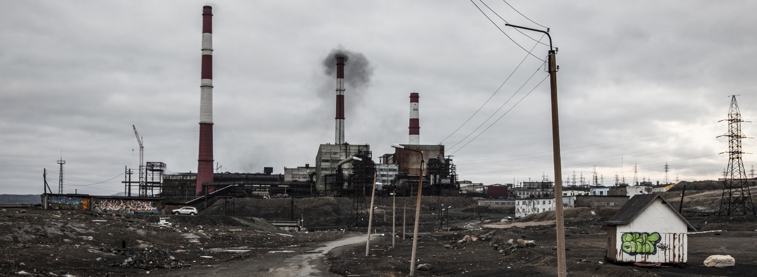 Die gigantischen Nickelhütten von Norilsk.