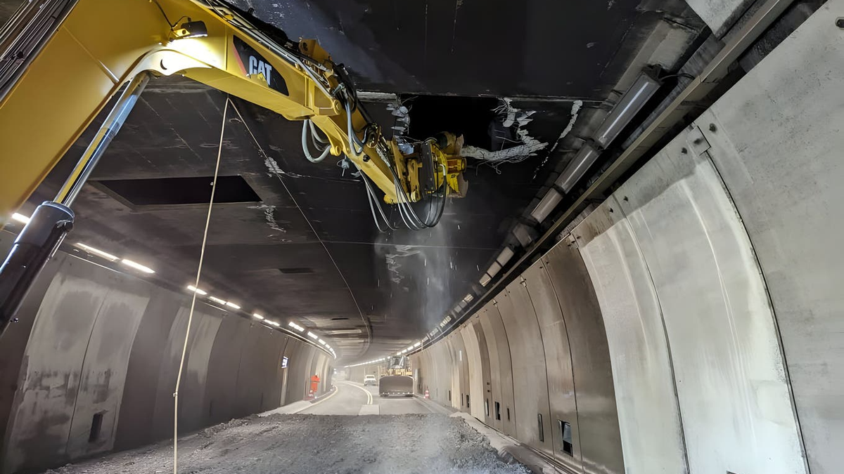 Les travaux de réparation du tunnel du Saint-Gothard ont commencé.