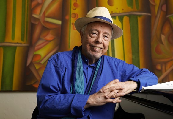 HOLD - FILE - Brazilian musician Sergio Mendes poses for a portrait at home in Los Angeles, May 18, 2021. (AP Photo/Chris Pizzello, File
Sergio Mendes