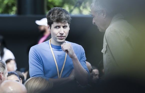epa11402658 Sam Altman, the CEO of OpenAI, in the audience during the 2024 Apple Worldwide Developers Conference (WWDC) on the campus of Apple Park in Cupertino, California, USA 10 June 2024. EPA/JOHN ...