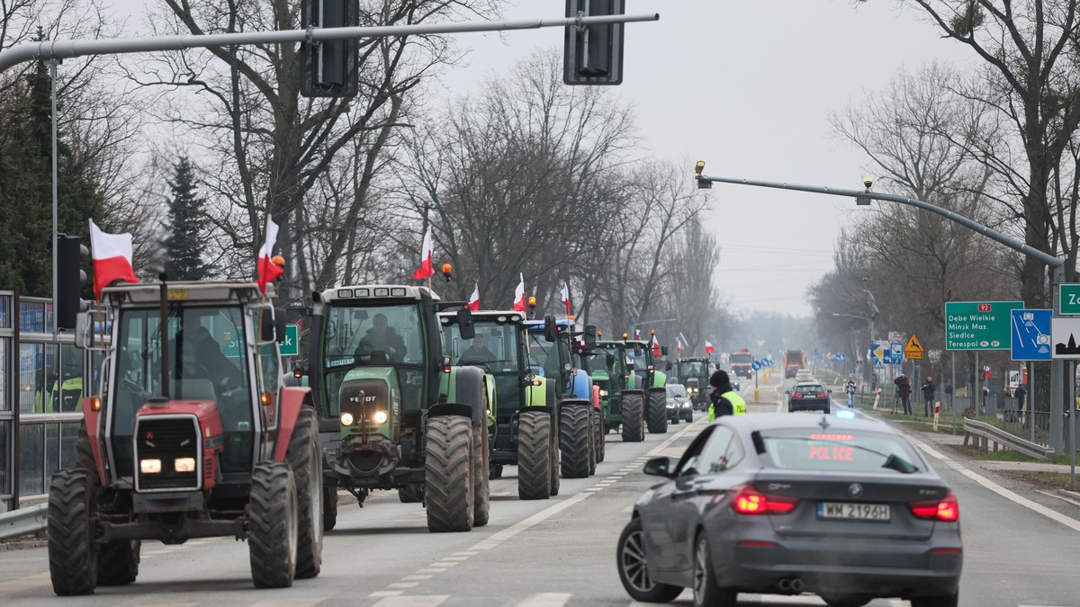 Národní protesty zemědělců v Polsku a České republice