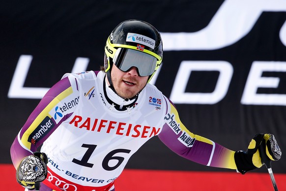 Zufriedener Blick von Jansrud nach dem Training: Diesen Mann gilt es zu schlagen.