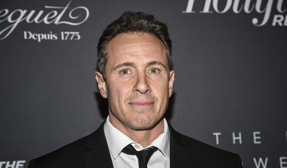 FILE - Chris Cuomo attends The Hollywood Reporter&#039;s annual Most Powerful People in Media cocktail reception on April 11, 2019, in New York. CNN fired Cuomo for the role he played in defense of hi ...