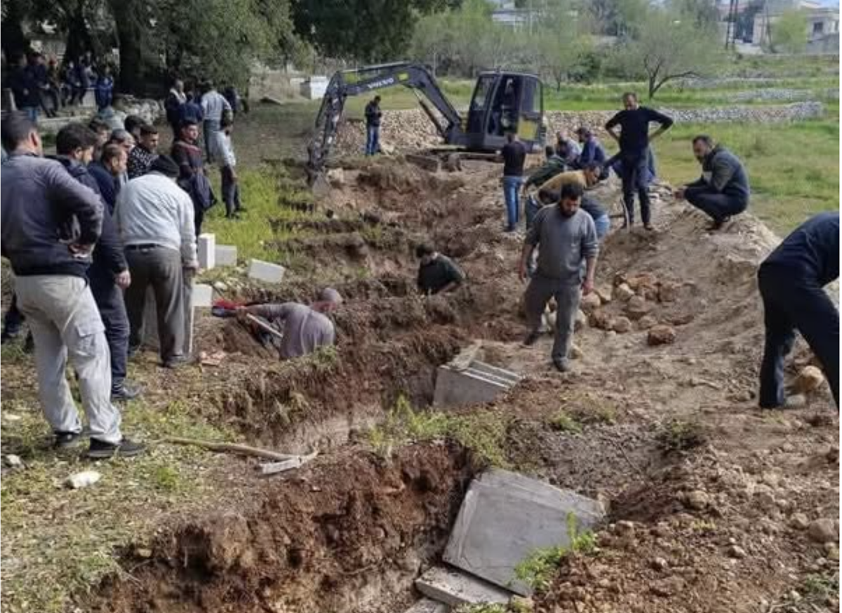 Enterrement à Banias, 8 mars.