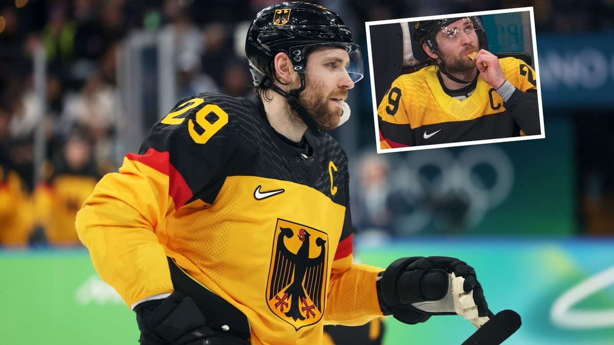 Leon Draisaitl a une drôle d'habitude sur le banc.