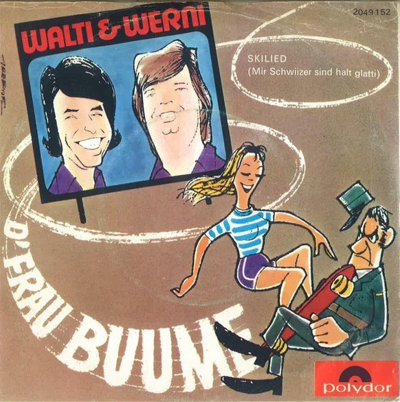 So dezent erschien das «Skilied» 1977.