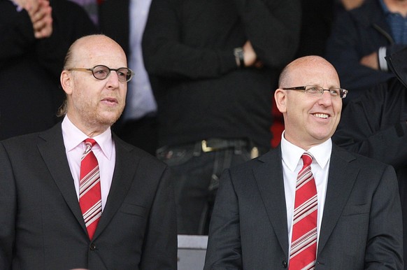 Joel and Avram Glazer file photo File photo dated 24/04/2010 of Manchester United, ManU directors Joel right and Avram Glazer. Issue date: Wednesday October 6, 2021. FILE PHOTO Editorial use only. Max ...