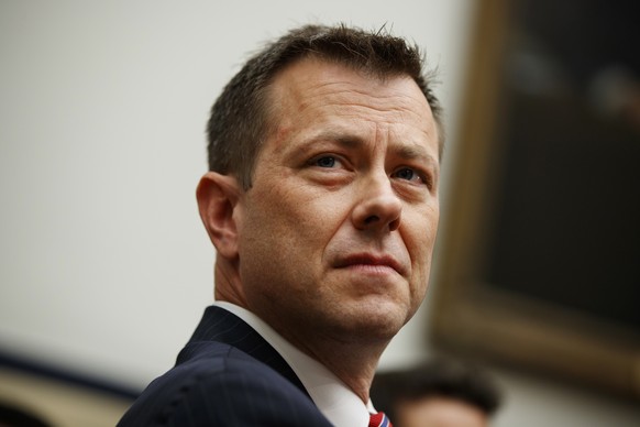 FBI Deputy Assistant Director Peter Strzok testifies before the the House Committees on the Judiciary and Oversight and Government Reform during a hearing on &quot;Oversight of FBI and DOJ Actions Sur ...