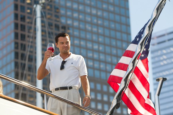 Leonardo DiCaprio als Wolf der Wall Street.