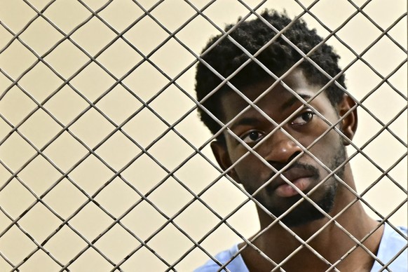 Lil Nas X, whose legal name is Montero Lamar Hill, is arraigned in court on four felony counts, including three counts of battery with injury on a police officer, Monday, Aug. 25, 2025, in Los Angeles ...