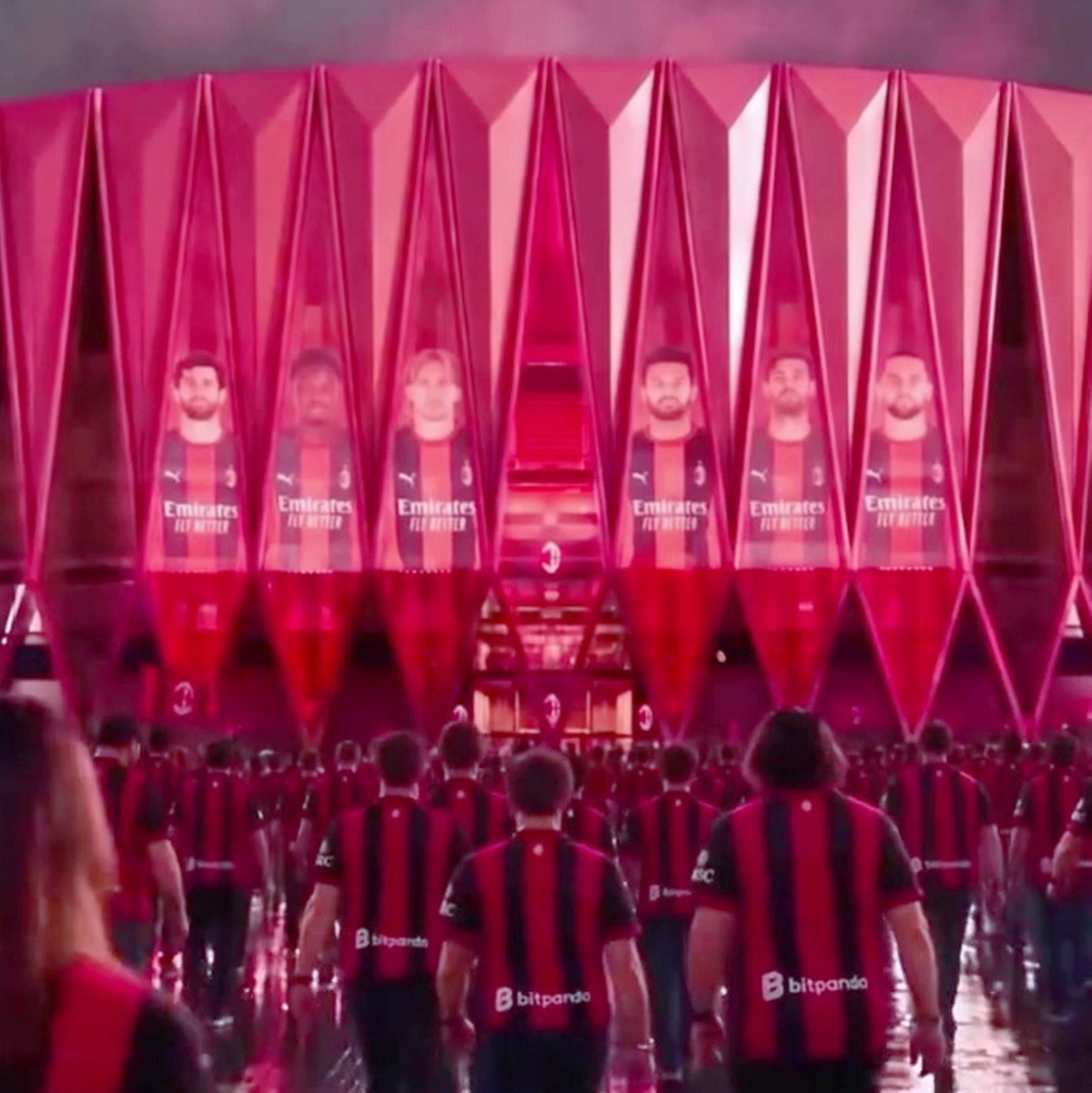 IPA90329558 - Milan, New San Siro: a rendering of the stadium projectit will be called Generali Stadium. Image/frame distributed by this Agency exclusively for editorial purposes. The material may ori ...