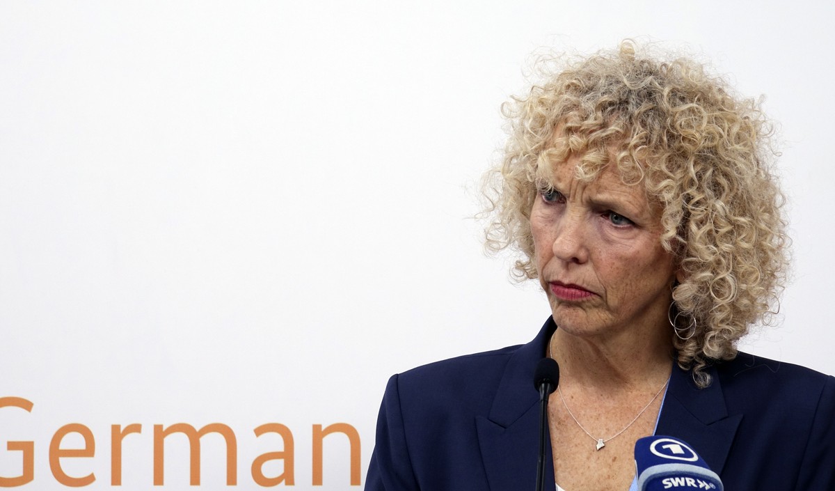 Germany's climate envoy Jennifer Morgan speaks at the 2022 United Nations climate conference, COP27, in the Red Sea resort of Sharm el-Sheikh, South Sinai, Egypt, Tuesday, Nov. 8, 2022. (AP Photo ...