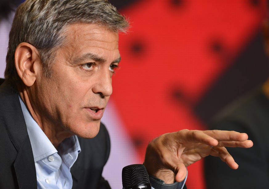 epa06196795 US director George Clooney attends the press conference for the movie &#039;Suburbicon&#039; during the 42nd annual Toronto International Film Festival (TIFF), in Toronto, Canada, 10 Septe ...