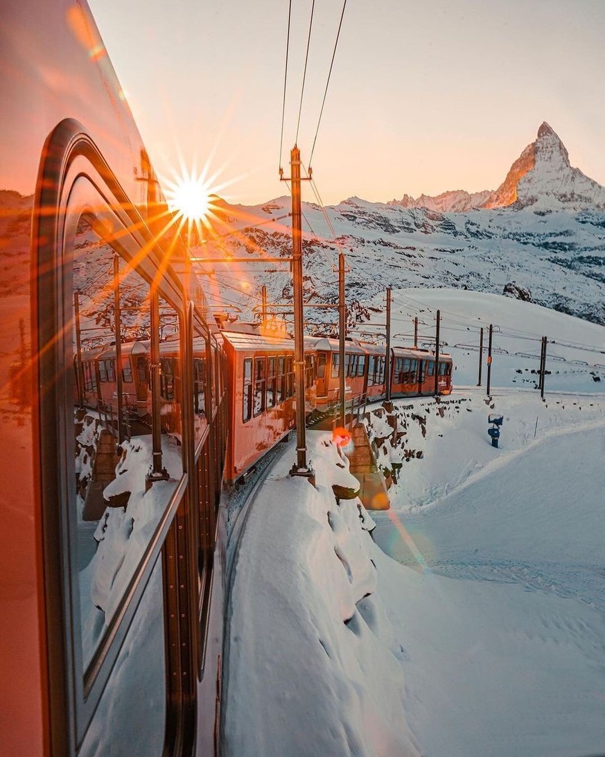 Rauszeit schöne Bilder von Visit Switzerland Gornergratbahn