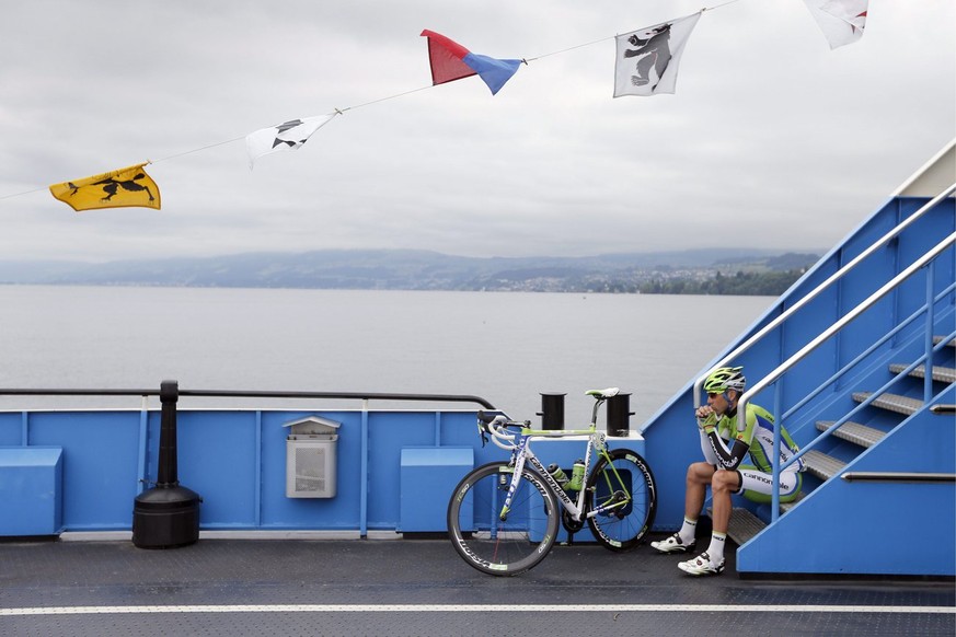 Beim Italiener Paolo Longo Borghini schien sich die Freude über den besonderen Start in Grenzen zu halten.