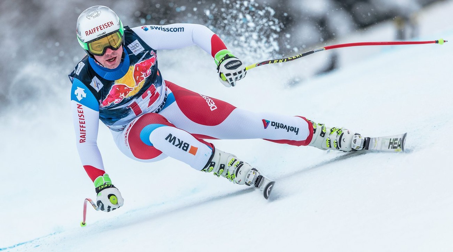 Beat Feuz fuhr bei seinem Comeback-Rennen in Kitzbühel auf den zweiten Platz.&nbsp;