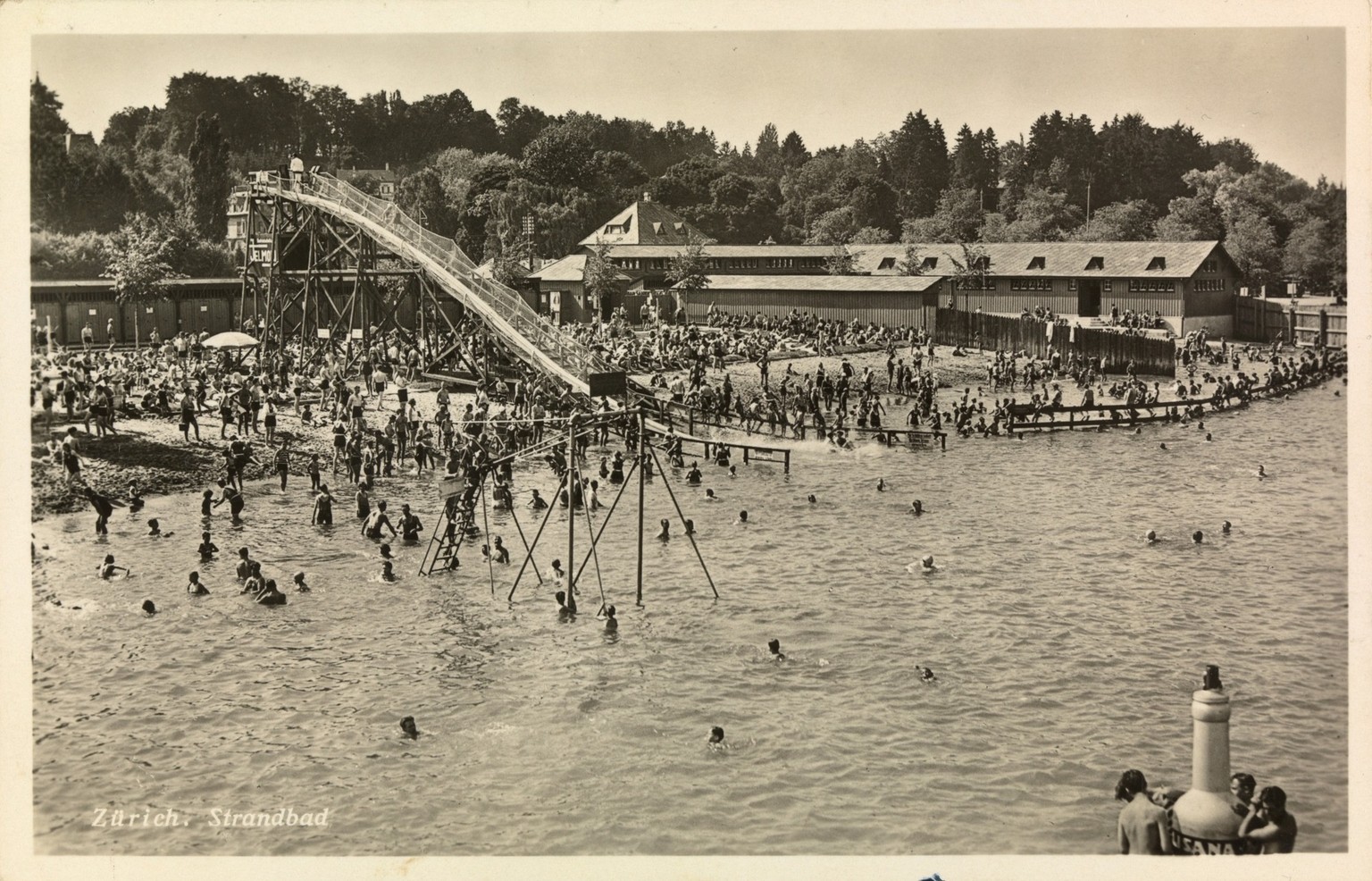 Poststempel 17.8.1932
Zurich, lido Strandbad