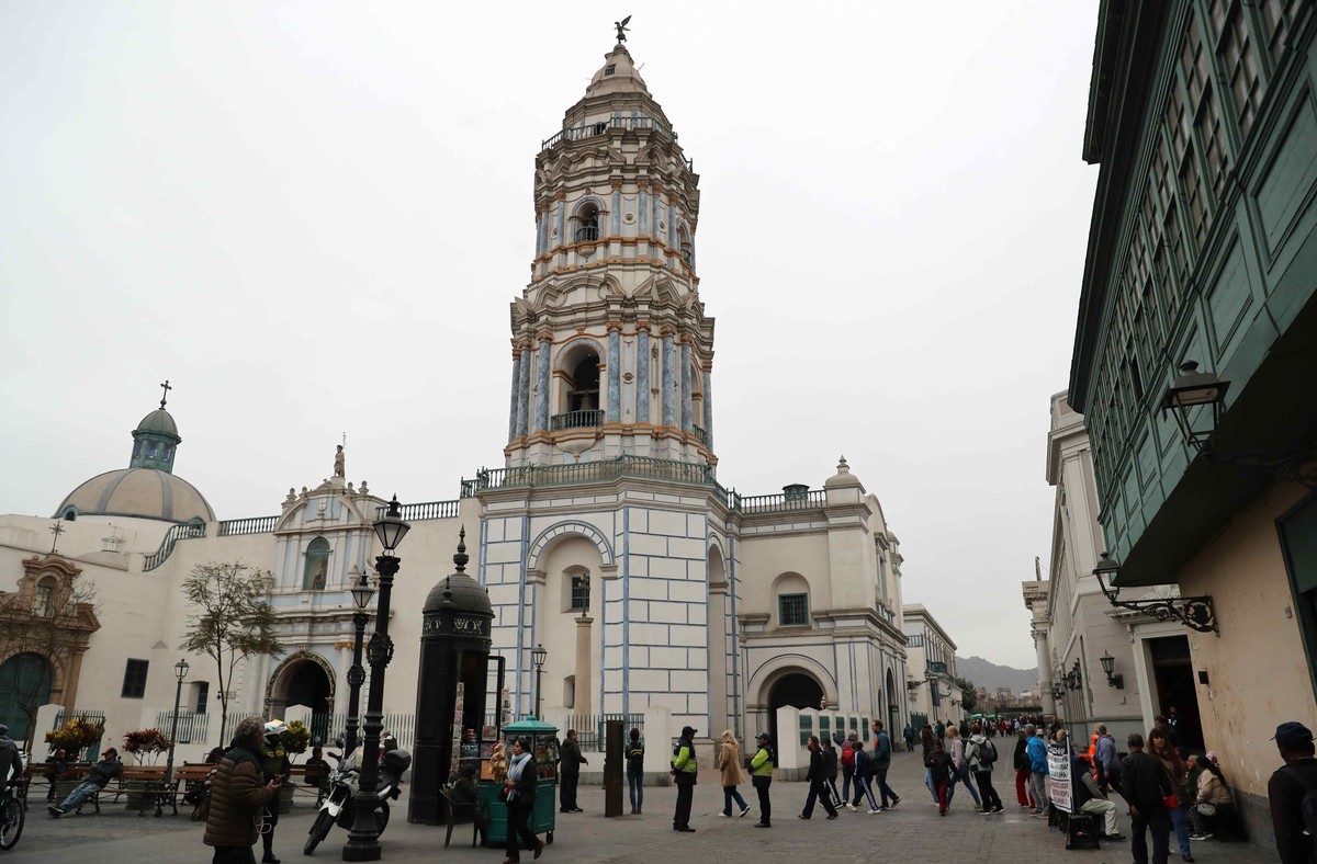 epa12371495 The Basilica of Santo Domingo in Lima, Peru, 08 September 2025 (issued 12 September 2025). The museum of the convent of Santo Domingo, the first religious order to arrive in Peru in 1535 w ...