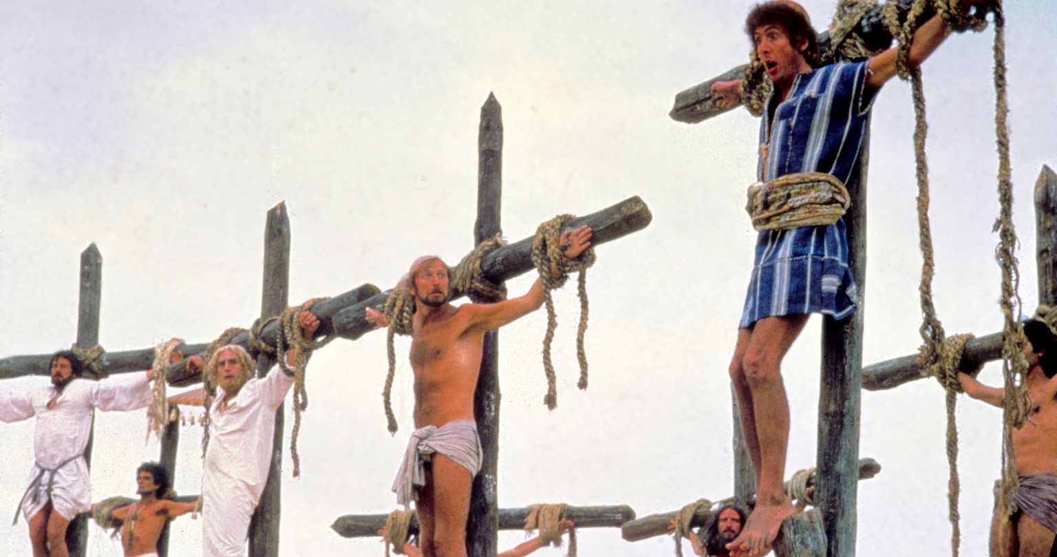 Brian am Kreuz; aus dem legendären Monty-Python-Streifen «Life of Brian», 1979.