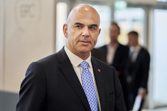 epa12423828 Secretary General of the Council of Europe Alain Berset arrives for the 7th meeting of the European Political Community (EPC) in Copenhagen, Denmark, 02 October 2025. The summit, bringing  ...
