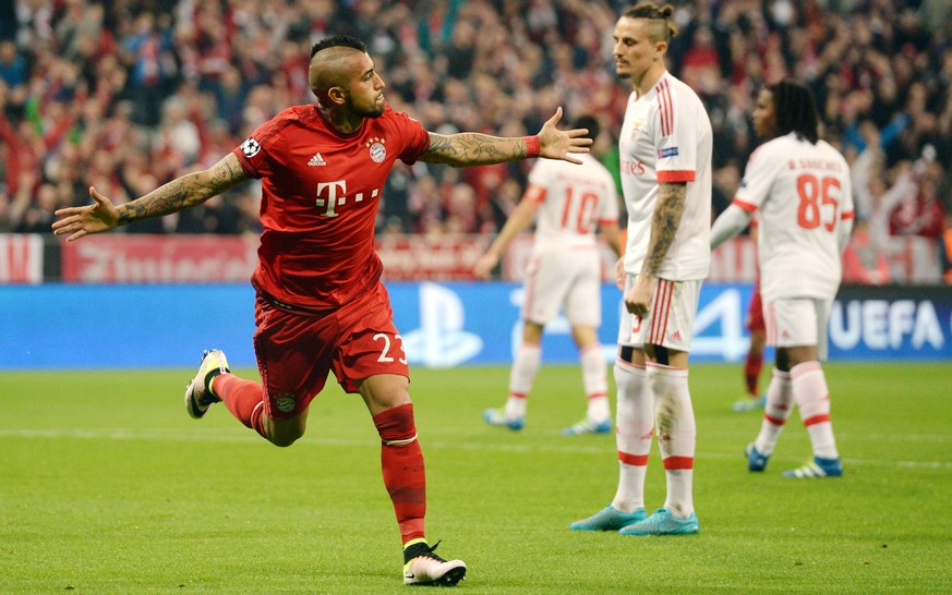 Der einzige Torschütze im Hinspiel: Bayerns Chilene Arturo Vidal.