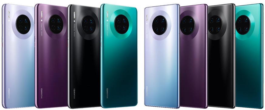 Links das Mate 30, rechts das Mate 30 Pro.