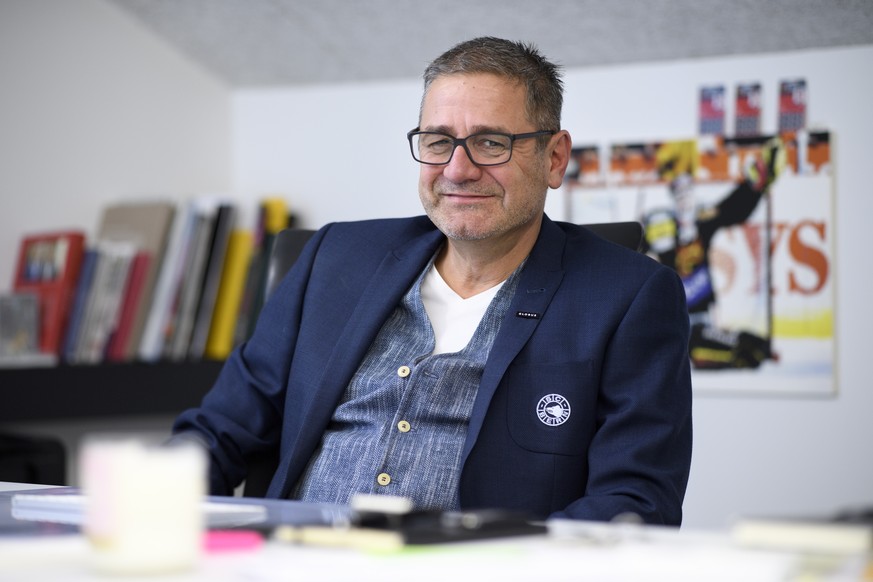 Portrait vom CEO des SC Bern, Marc Luethi, am Montag, 13. August 2018, in der PostFinance Arena in Bern. (KEYSTONE/Anthony Anex)