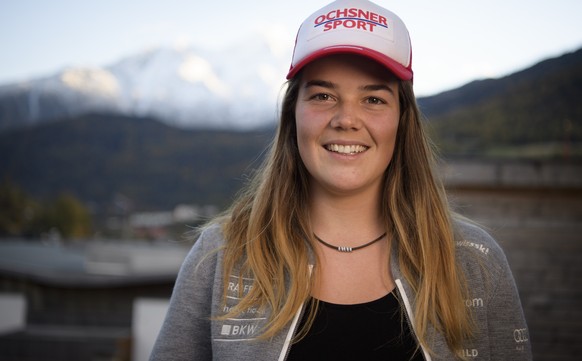 ALS VORSCHAU ZUR FIS SKI ALPIN WM IN ST. MORITZ VOM 06. - 19. FEBRUAR 2017 STELLEN WIR IHNEN FOLGENDES BILDMATERIAL ZUR VERFUEGUNG - Melanie Meillard of Switzerland is pictured during a press event of ...