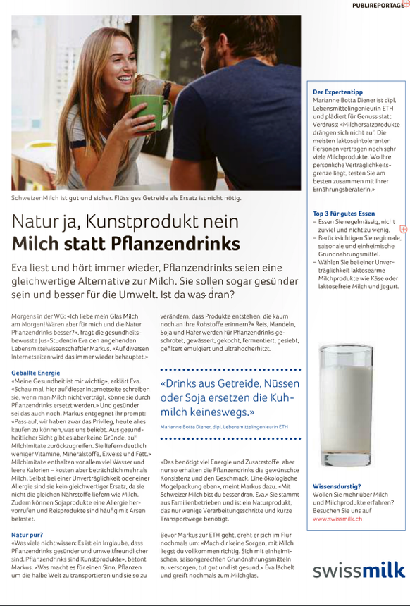 Publireportage im Migros Magazin. Hier geht's zum PDF.