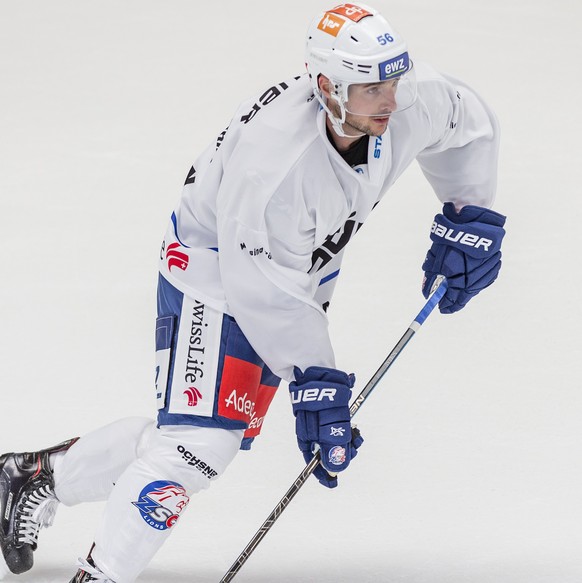 Der neue ZSC Spieler Maxim Noreau in Aktion beim Training in der Eishalle in Oerlikon aufgenommen am Freitag, 10. Juli 2018, in Zuerich. (KEYSTONE/Aladin Klieber)