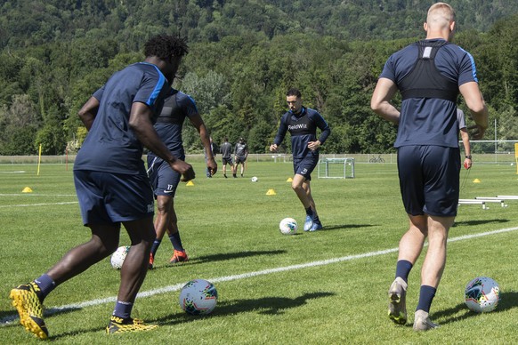 Mimoun Mahi im ersten Training des FC Zuerichs nach der Corona-Pandemie Pause, aufgenommen am Montag, 25. Mai 2020 in Zuerich. (KEYSTONE/Ennio Leanza)