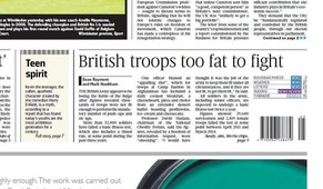 «Die britischen Truppen sind zu fett zum kämpfen.»