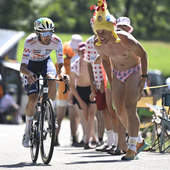 Tour de France 2025 Stage 13 PEYRAGUDES, FRANCE - JULY 18 : Jegat Jordan FRA of TotalEnergies during stage 13 of the 112th edition of Tour de France an UCI World Tour 2.UWT Individual Time Trial stage ...