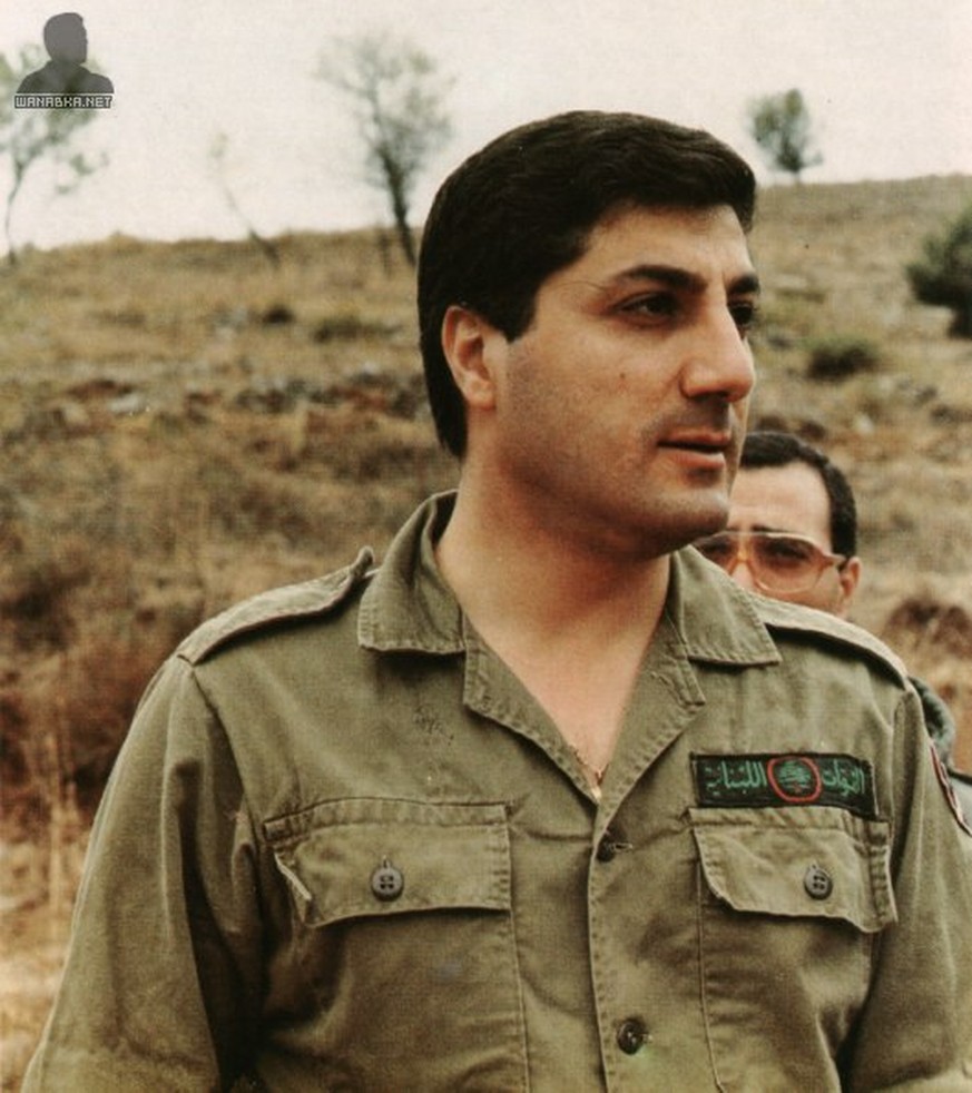 Phalangistenführer und designierter libanesischer Präsident: Bachir Gemayel. &nbsp;