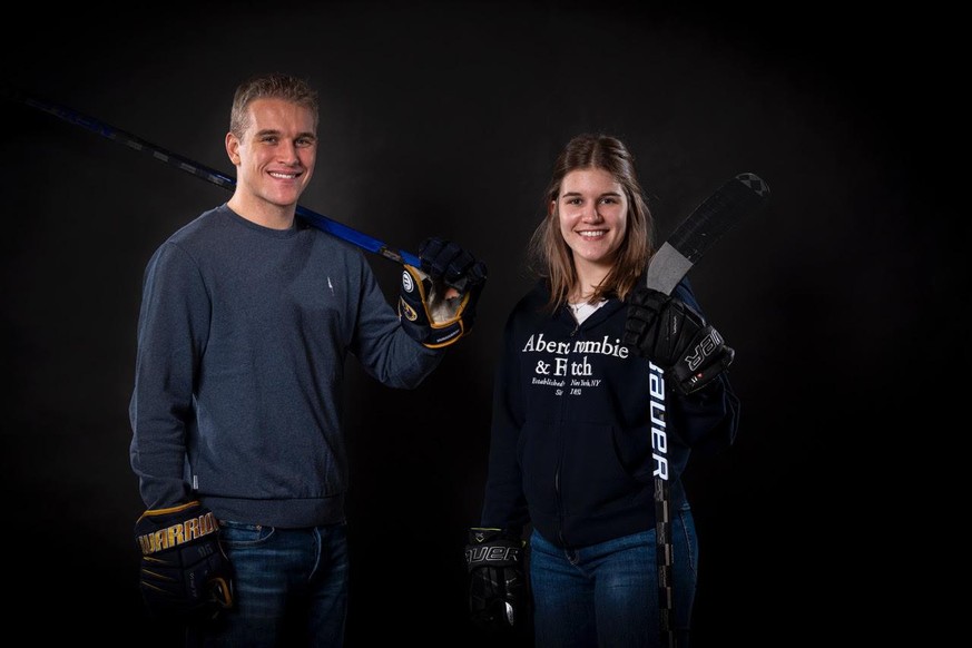 Eine Hockey-Familie: Luca und Lara Christen sind beides talentierte Verteidiger.