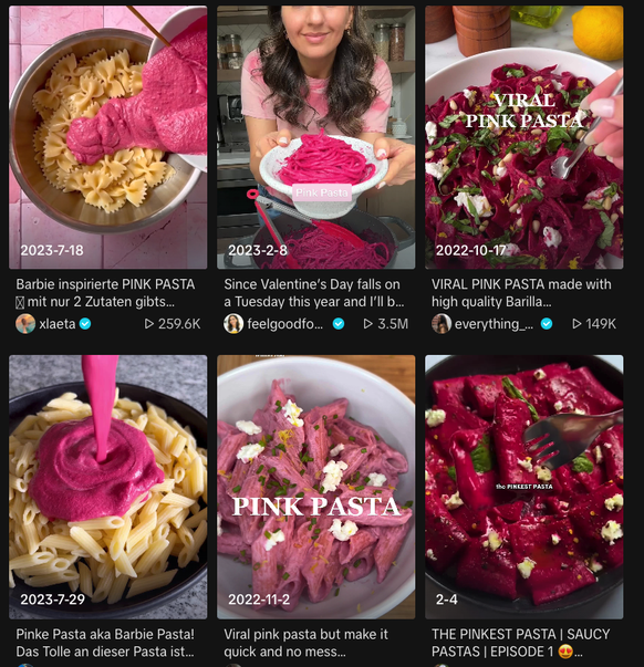 #pinkpasta pink pasta pink barbie pasta tiktok https://www.tiktok.com/