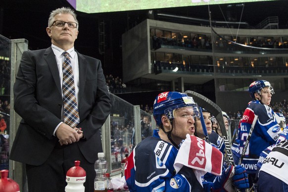 ZSC Trainer Marc Crawford beim Eishockeyspiel der National League A zwischen den ZSC Lions und Lausanne HC im Hallenstadion am Samstag, 17. Januar 2015 in Zuerich. (KEYSTONE/Ennio Leanza)